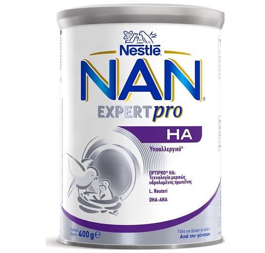 Nestle Nan Expert Pro Ha 0m+ Υποαλλεργικό Γάλα για Βρέφη σε Σκόνη από την Γέννηση, 400gr
