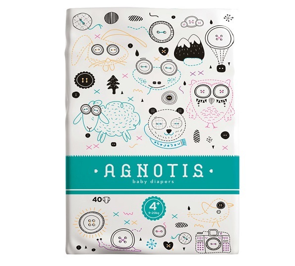 Agnotis Baby Diapers Βρεφικές Πάνες No 4+ (9-20kg), 40τμχ