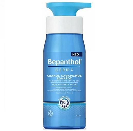 Bepanthol Derma Body Wash Gel Απαλός Καθαρισμός Σώματος για Ξηρό και Ευαίσθητο Δέρμα, 400ml