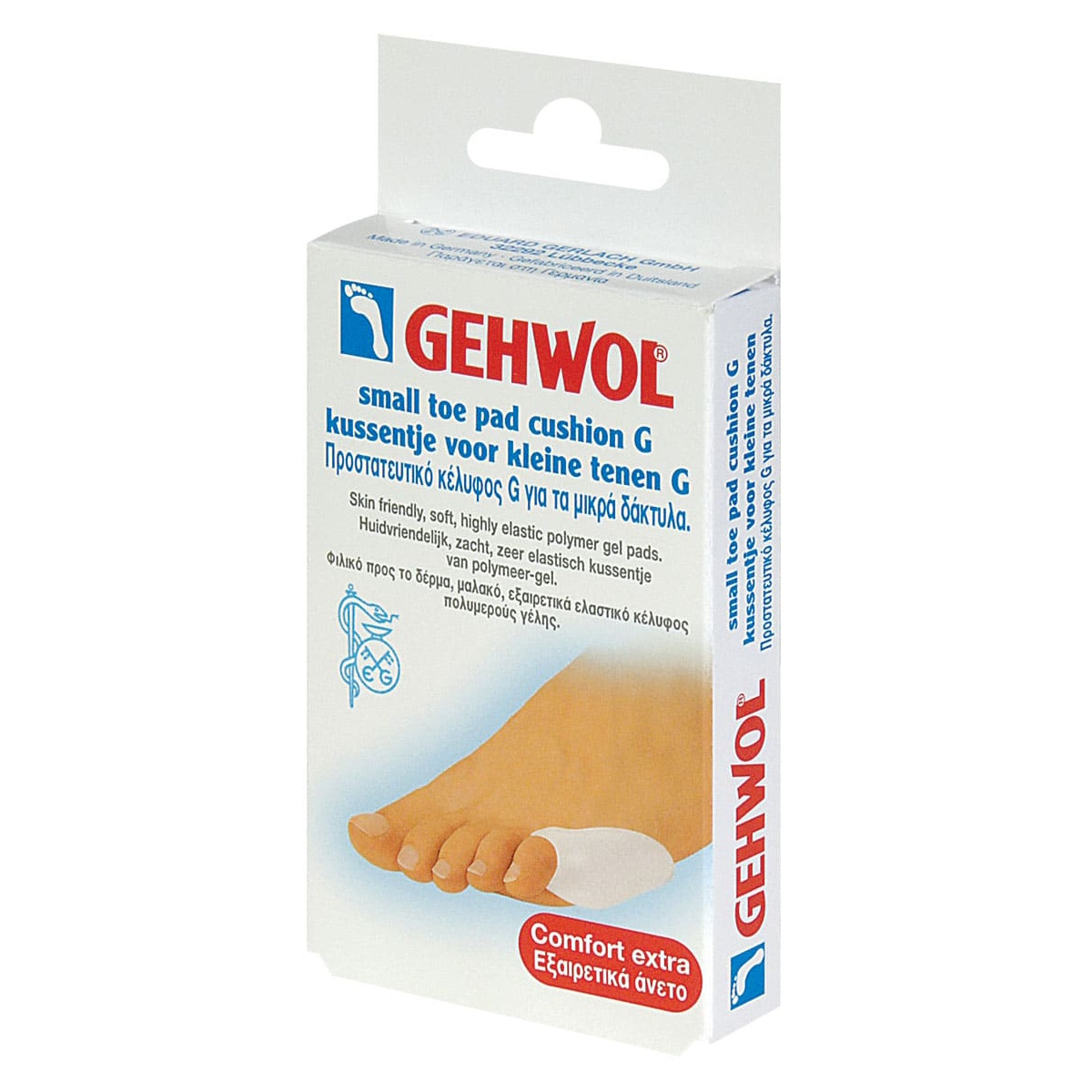 Gehwol Toe Pad Cushion G Small Προστατευτικό Κέλυφος Τύπου G για το Mικρό Δάκτυλο του Ποδιού, 1τμχ