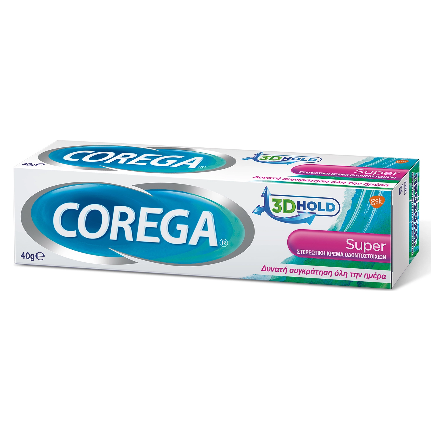 Corega Super Στερεωτική Κρέμα για Τεχνητή Οδοντοστοιχία, 40gr